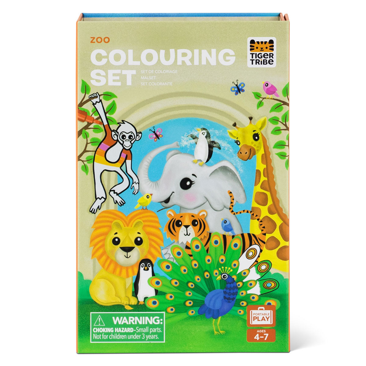 Tiger Tribe Zoo Coloring Set