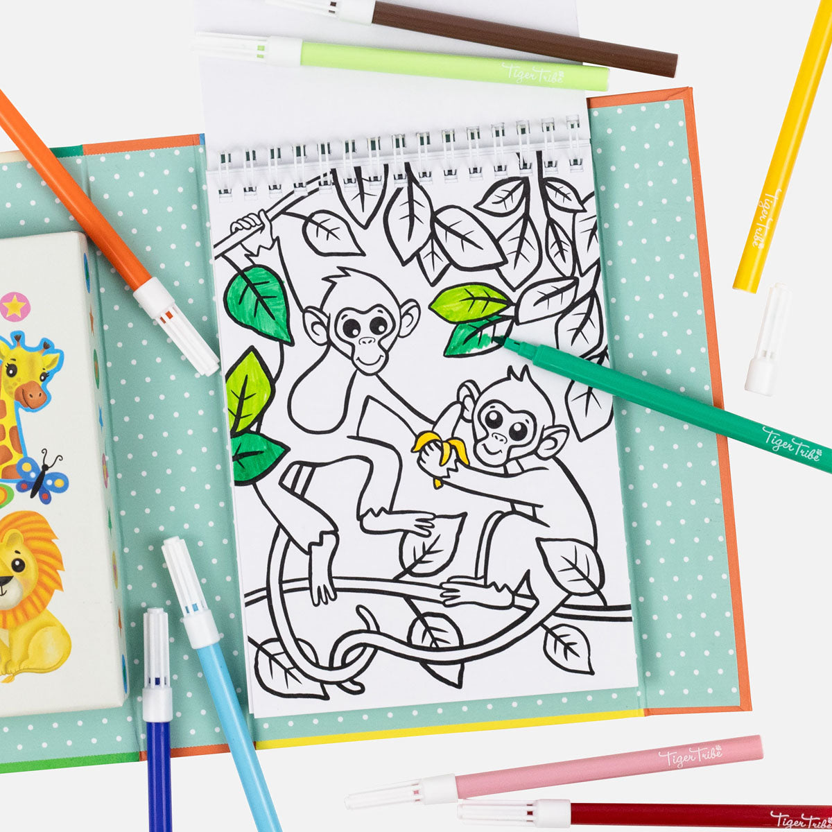 Tiger Tribe Zoo Coloring Set