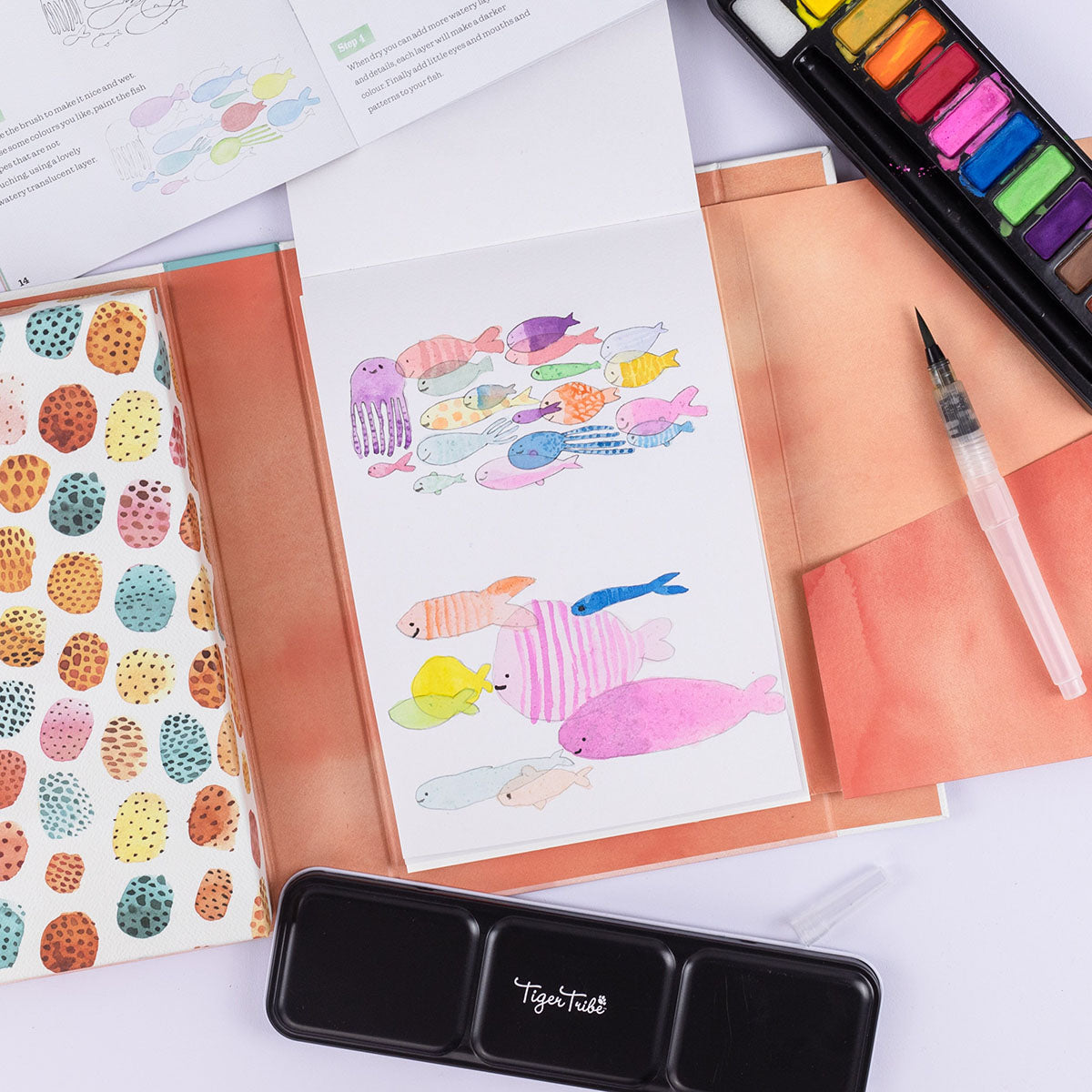 Tiger Tribe How to Paint - Watercolor Animals