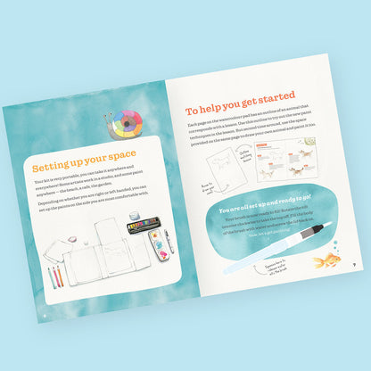 Tiger Tribe How to Paint - Watercolor Animals