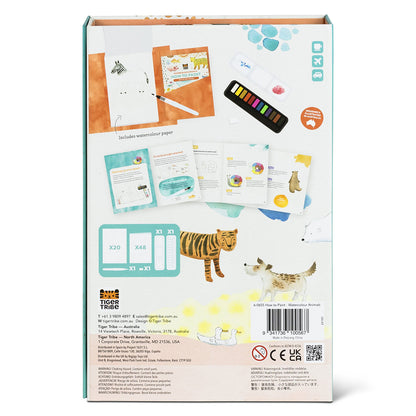Tiger Tribe How to Paint - Watercolor Animals