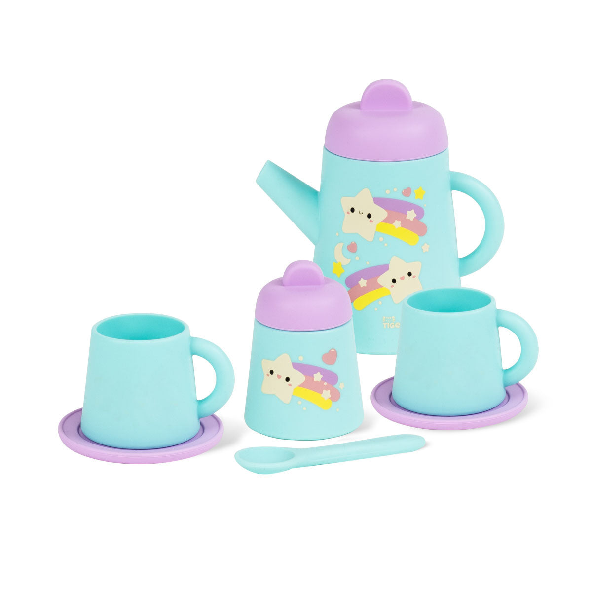 Tiger Tribe Silicone Tea Set - Starlight Party