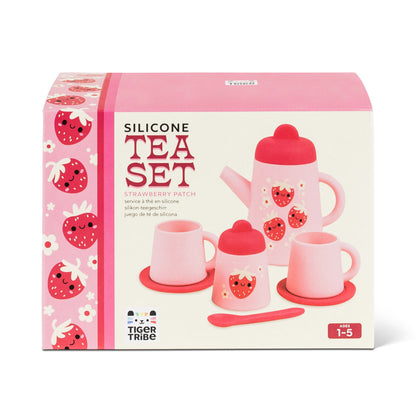 Tiger Tribe Silicone Tea Set - Strawberry Patch