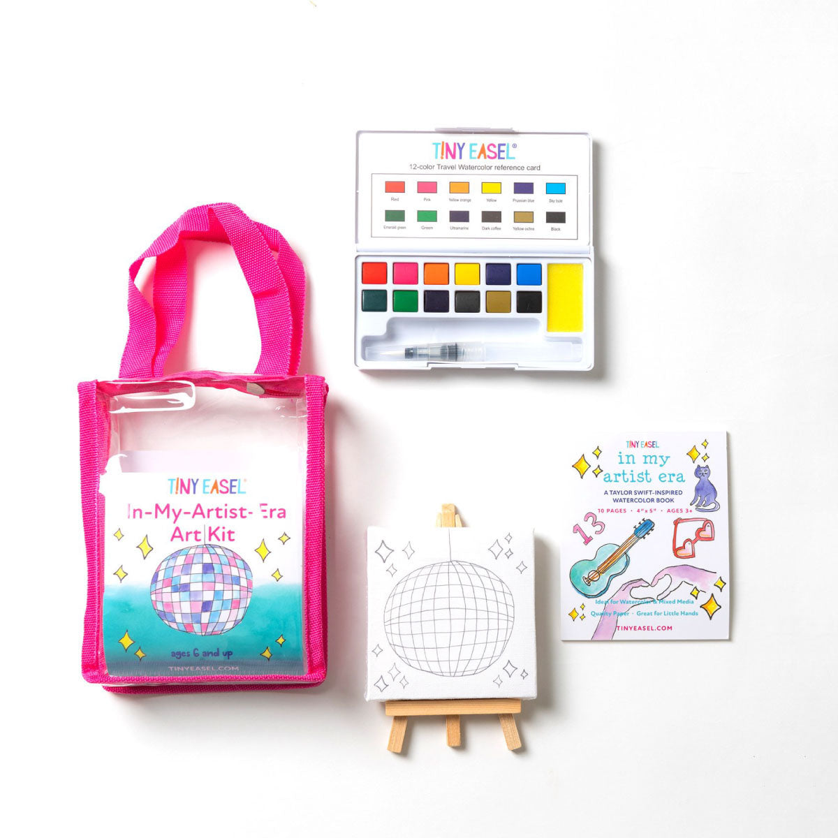 In My Artist Era Tiny Easel Mini Watercolor Art Kit