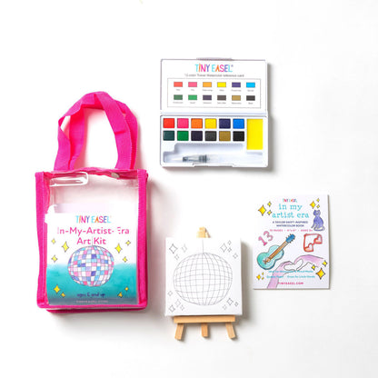 In My Artist Era Tiny Easel Mini Watercolor Art Kit
