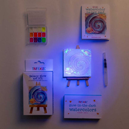Tiny Easel Galaxy Glow Art Kit