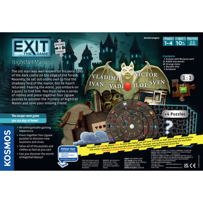 Kosmos Exit: Nightfall Manor Puzzle