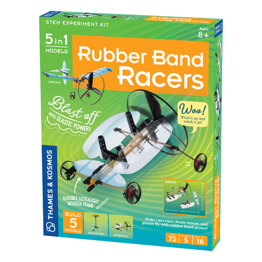 Thames & Kosmos Rubber Band Racers 5 in 1 Physics Kit