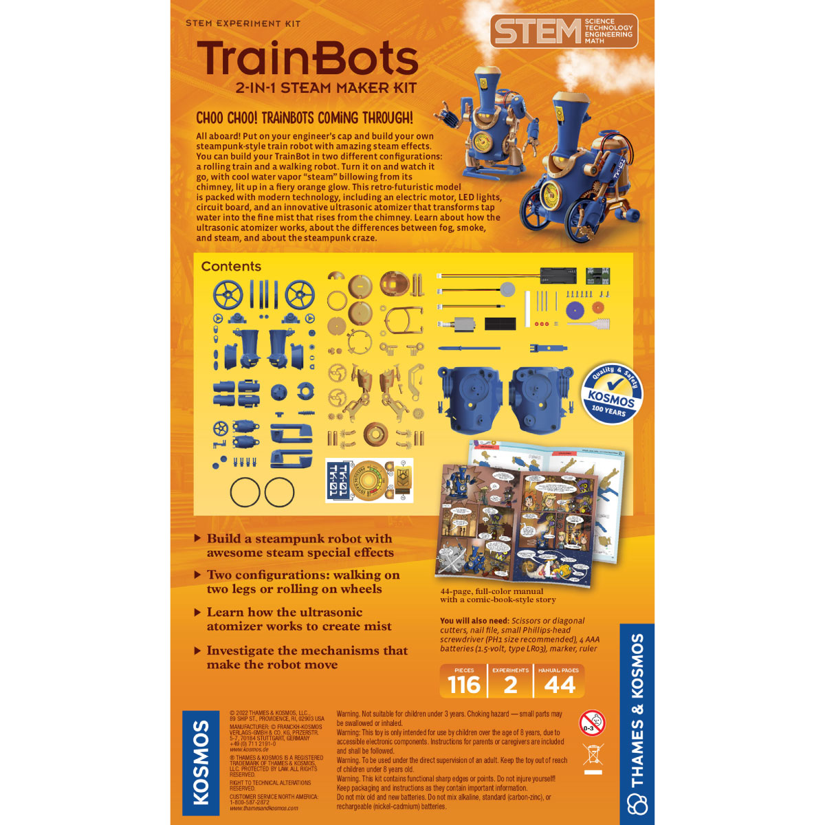 Thames & Kosmos TrainBots: 2-in-1 STEAM Maker Kit