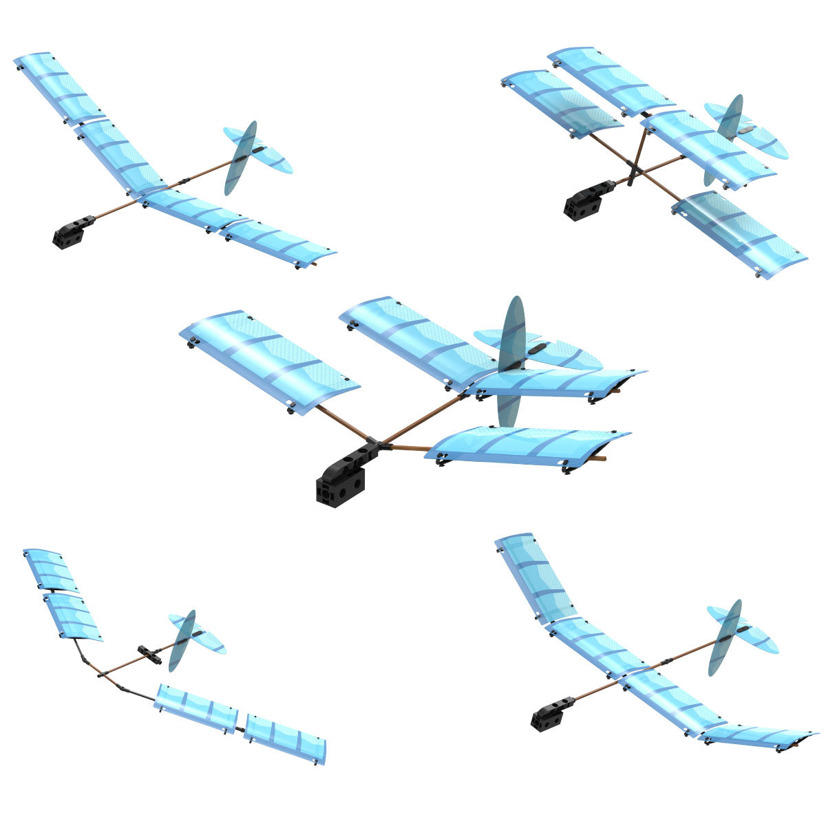 Thames & Kosmos Ultralight Airplanes 5 in 1 Glider Kit