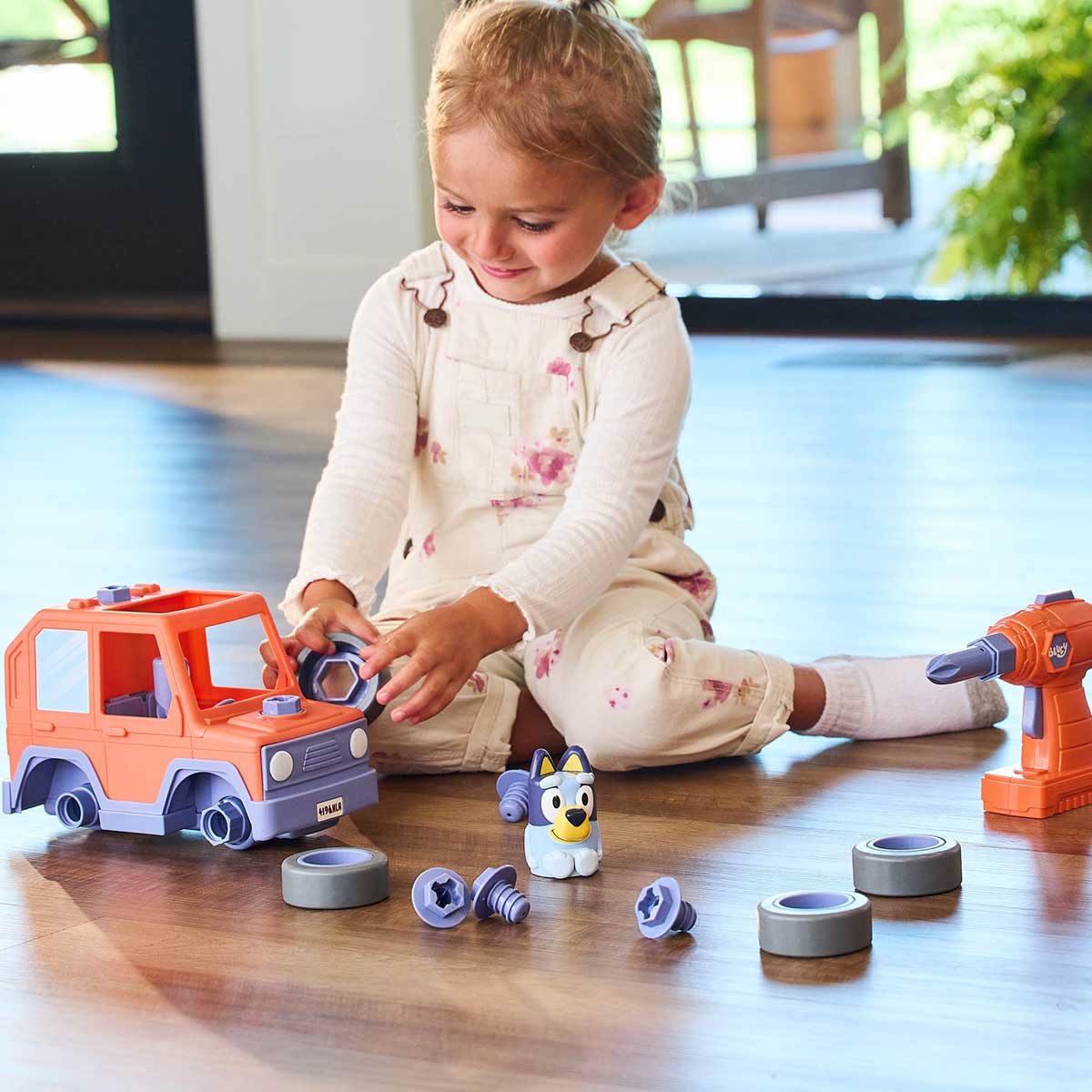 Bluey Build-A-Buddy Motorized Car and Drill from TOMY