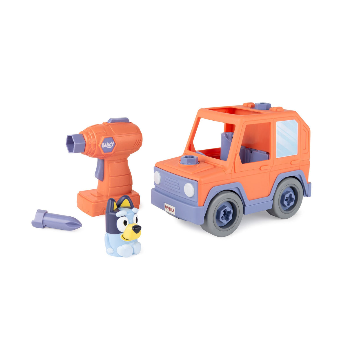 Bluey Build-A-Buddy Motorized Car and Drill from TOMY