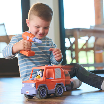 Bluey Build-A-Buddy Motorized Car and Drill from TOMY