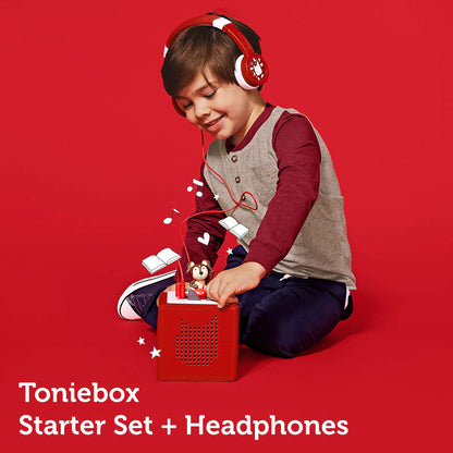 Tonies Red Starter Box + Headphones Bundle