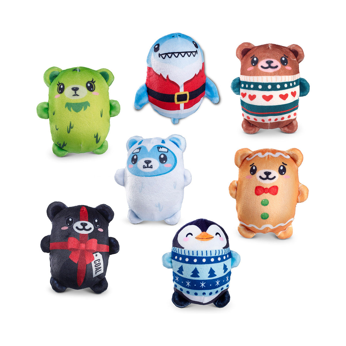 Bubble Top Trenz Stuffed Squishy Friends Holiday Collection