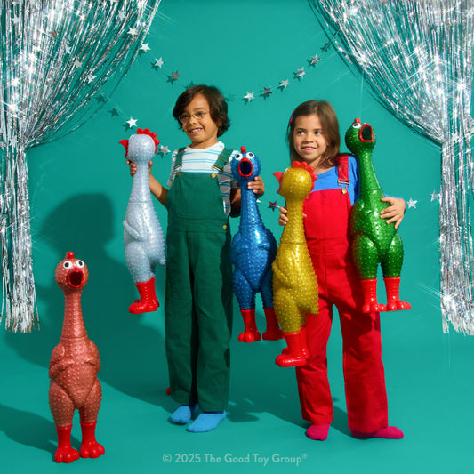 Giant Sparkle Rubber Chicken
