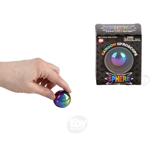 Rainbow Gyroscope Sphere - 1.5” from The Toy Network