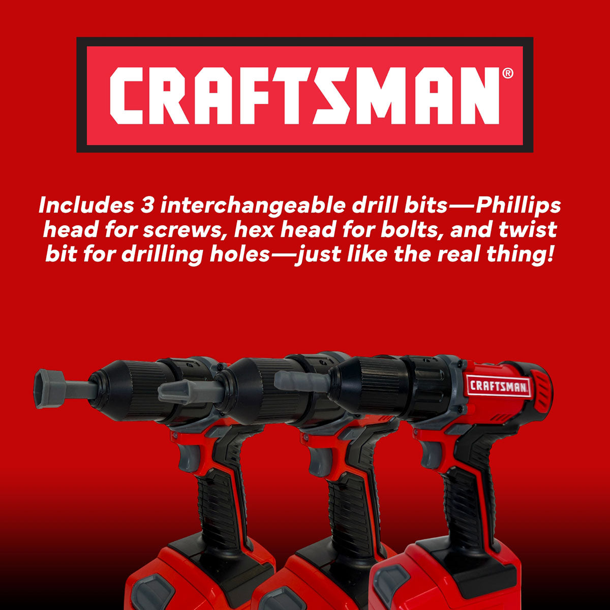 Red Toolbox Craftsman Battery Powered Power Drill