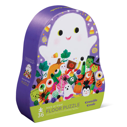 Trick or Treat Floor Puzzle (36 pieces) with a big ghost by Crocodile Creek.