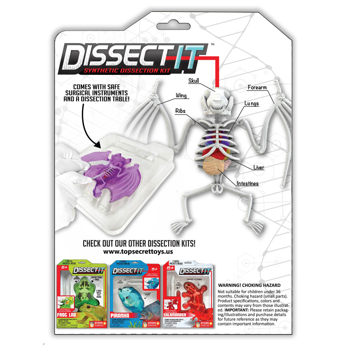Dissect-It Bat STEM Kit from Top Secret Toys