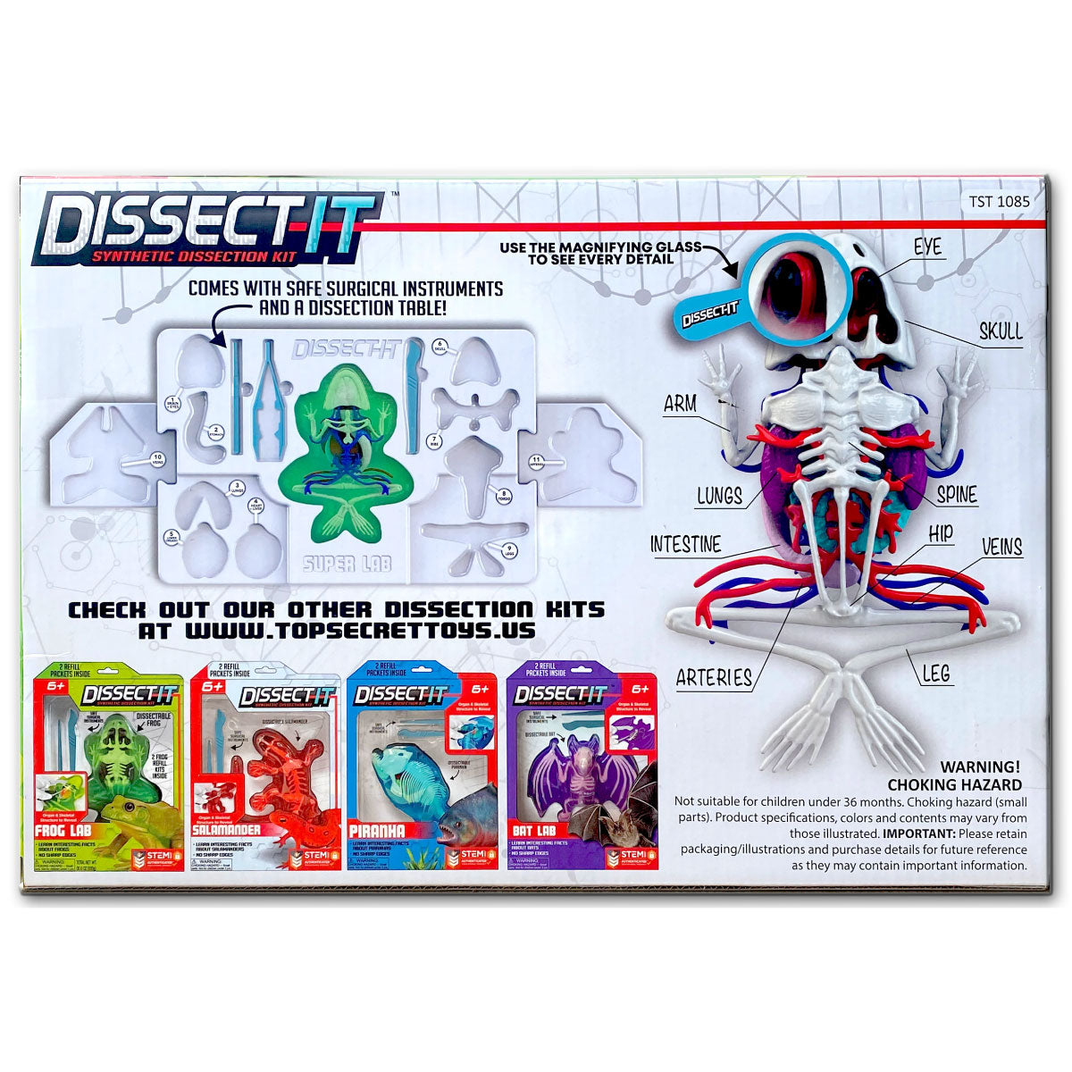Dissect-It Frog Super Lab STEM Kit from Top Secret Toys