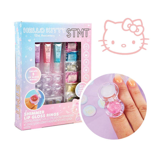 Hello Kitty 50th Anniversary STMT Shimmer Lip Gloss Rings Set