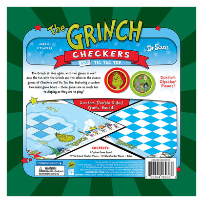 The Grinch Checkers and Tic-Tac-Toe Tin