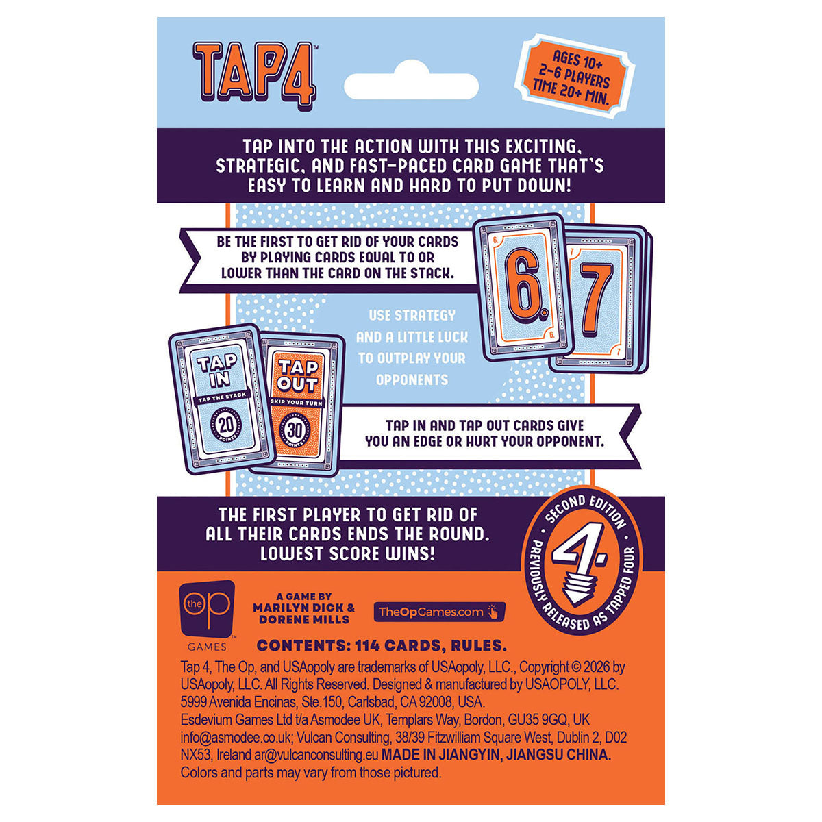 Tap4 Card Game from the OP Games
