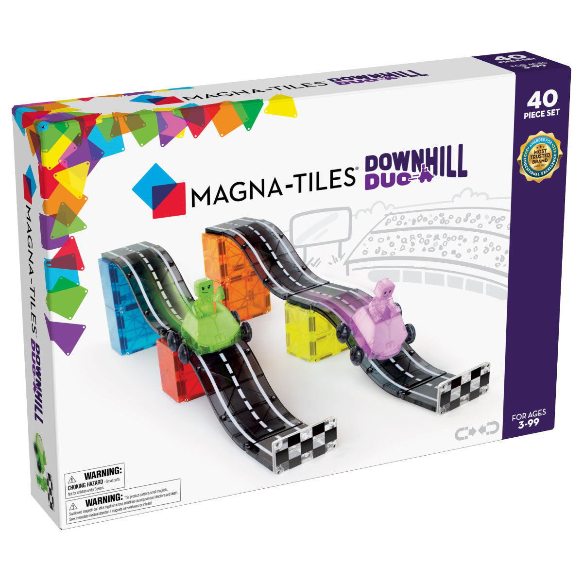 MagnaTiles Downhill Duo 40 Piece Set