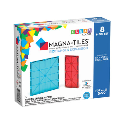 MagnaTiles Rectangles 8-Piece Expansion Set