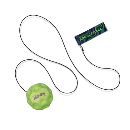 Waboba Solid Colors BounceBack Moon Ball 2.5” - Green