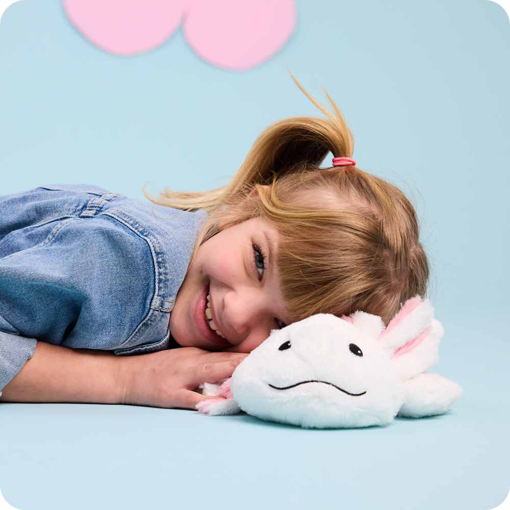 Warmies White Axolotl Weighted Plush - Large