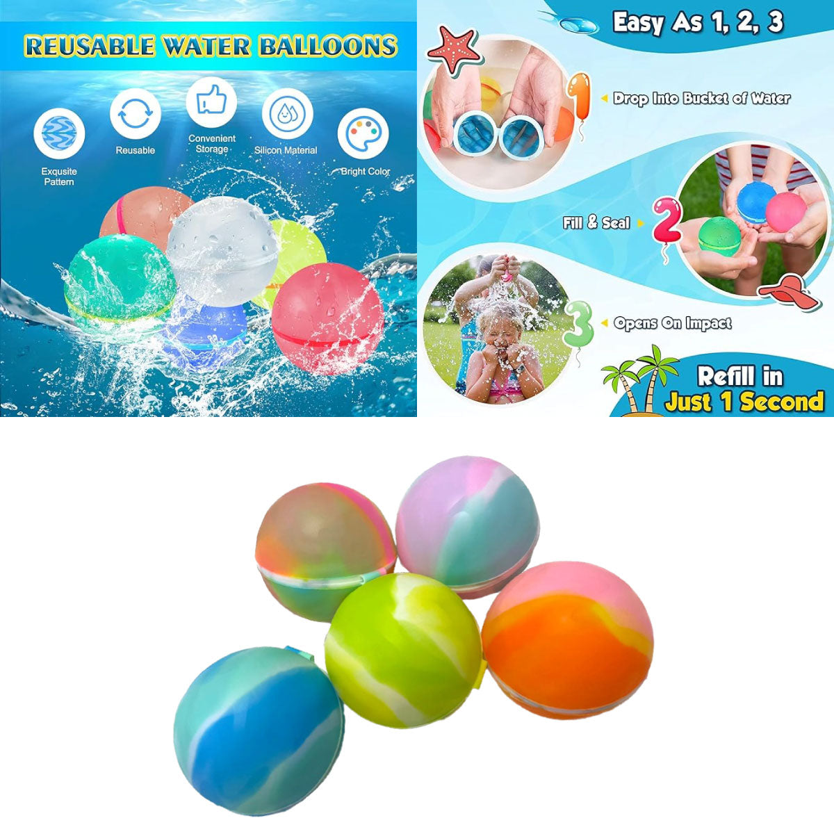 Water Sports Reusable Water Balloons