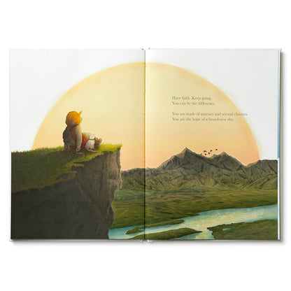 Why Not? A story about discovering our bright possibilities. Hardcover book written by Kobi Yamada and illustrated by Gabriella Barouch. 