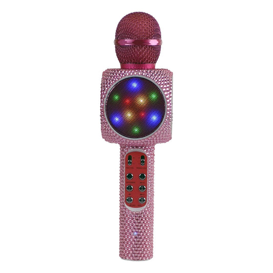 Wireless Express Sing-Along-Bling Pink Karaoke Microphone
