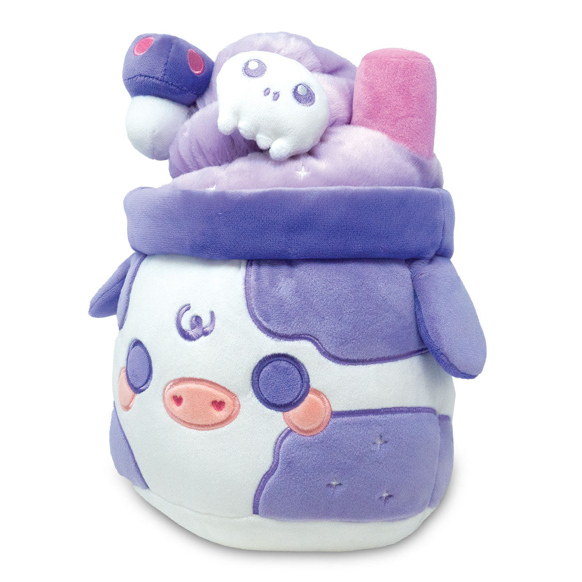 Purple and white Witchy Brew Mooshake 11" by Cuddle Barn.