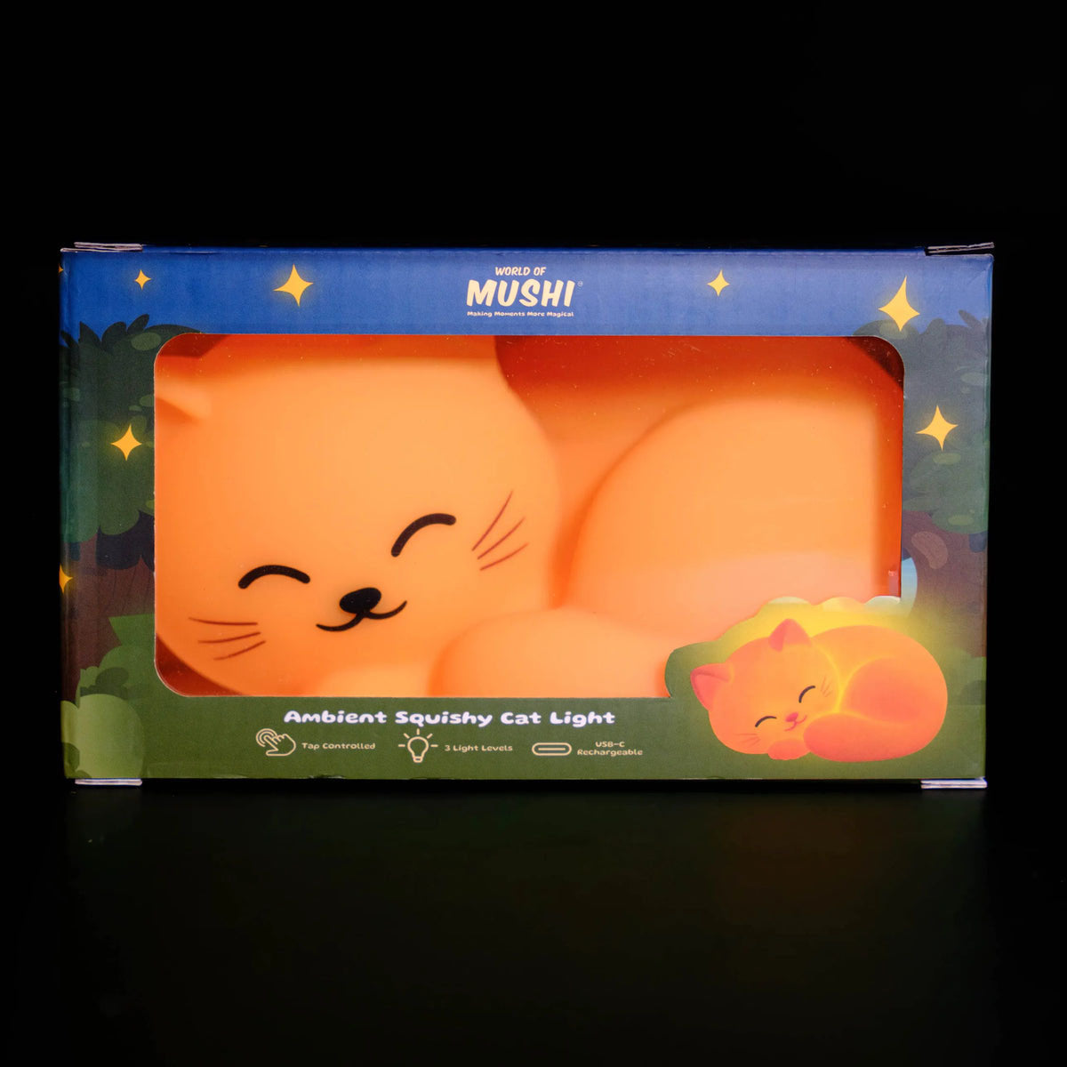 World of Mushi Ambient Sleeping Cat Lamp