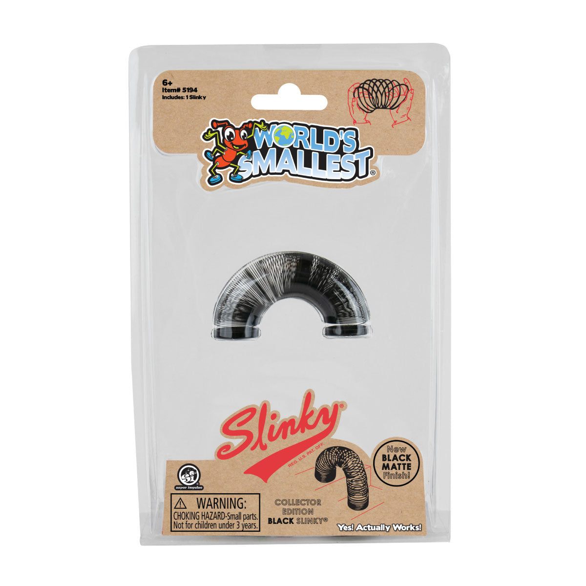 World’s Smallest Slinky - Black Collector’s Edition from Super Impulse