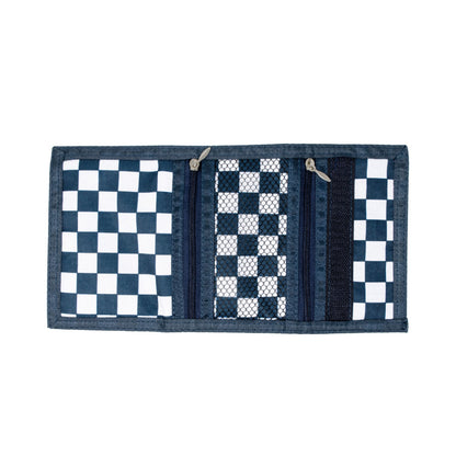 Kid’s Checkered Tri-Fold Wallet