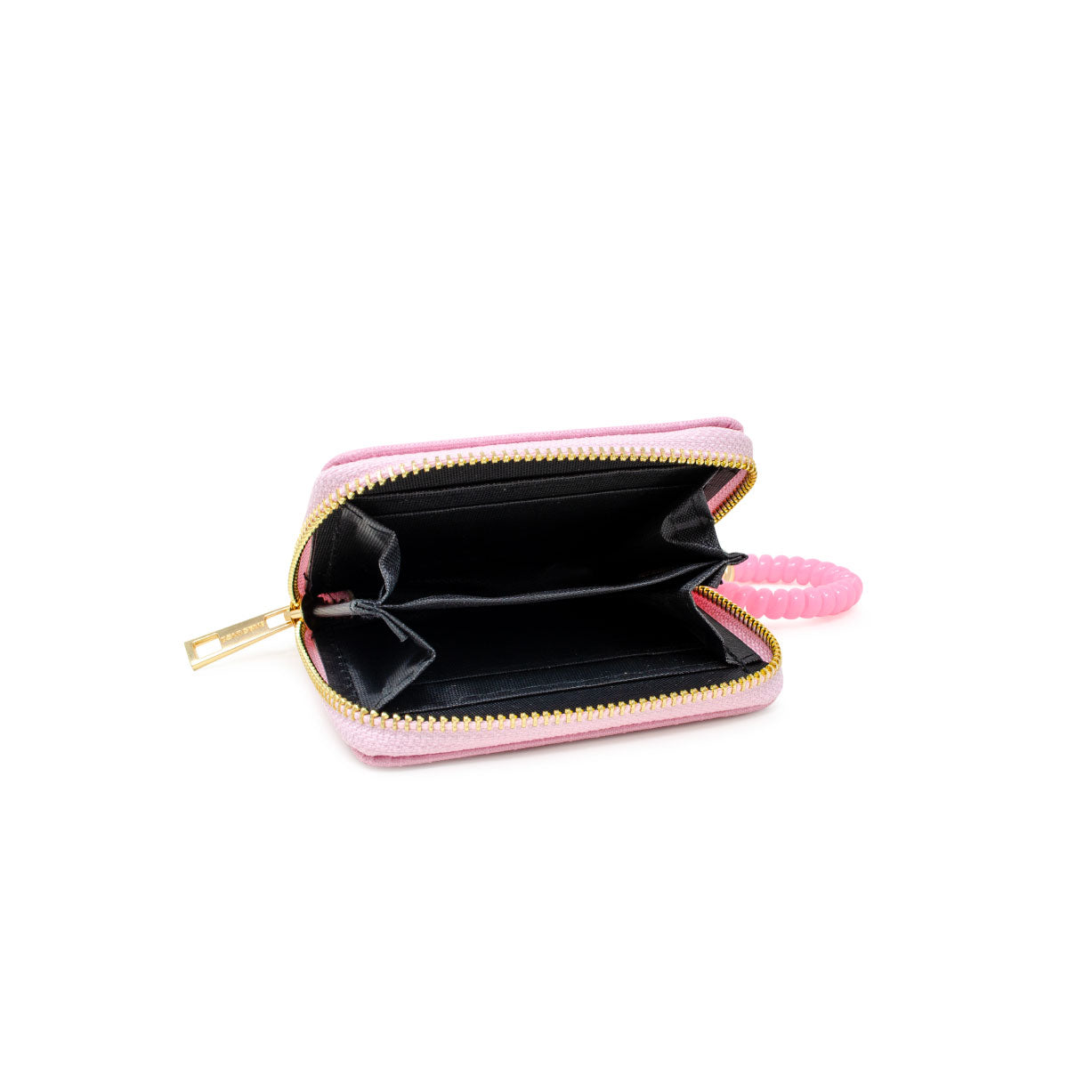 Tiny Treasures Sequin Heart Spiral Strap Wallet