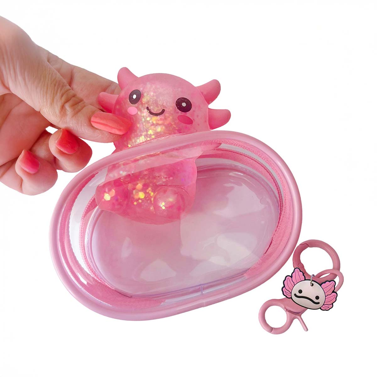 Squishy Ultimate Backpack Clip - Axolotl