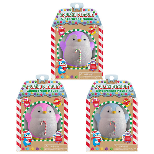 Squishy Penguin Gingerbread House
