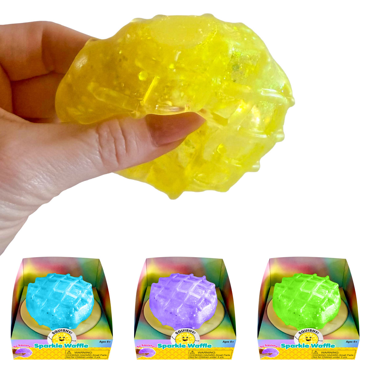 Zorbitz Squishy Sparkle Waffle
