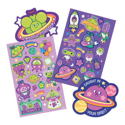 Ooly Grape Galaxy Scented Stickers