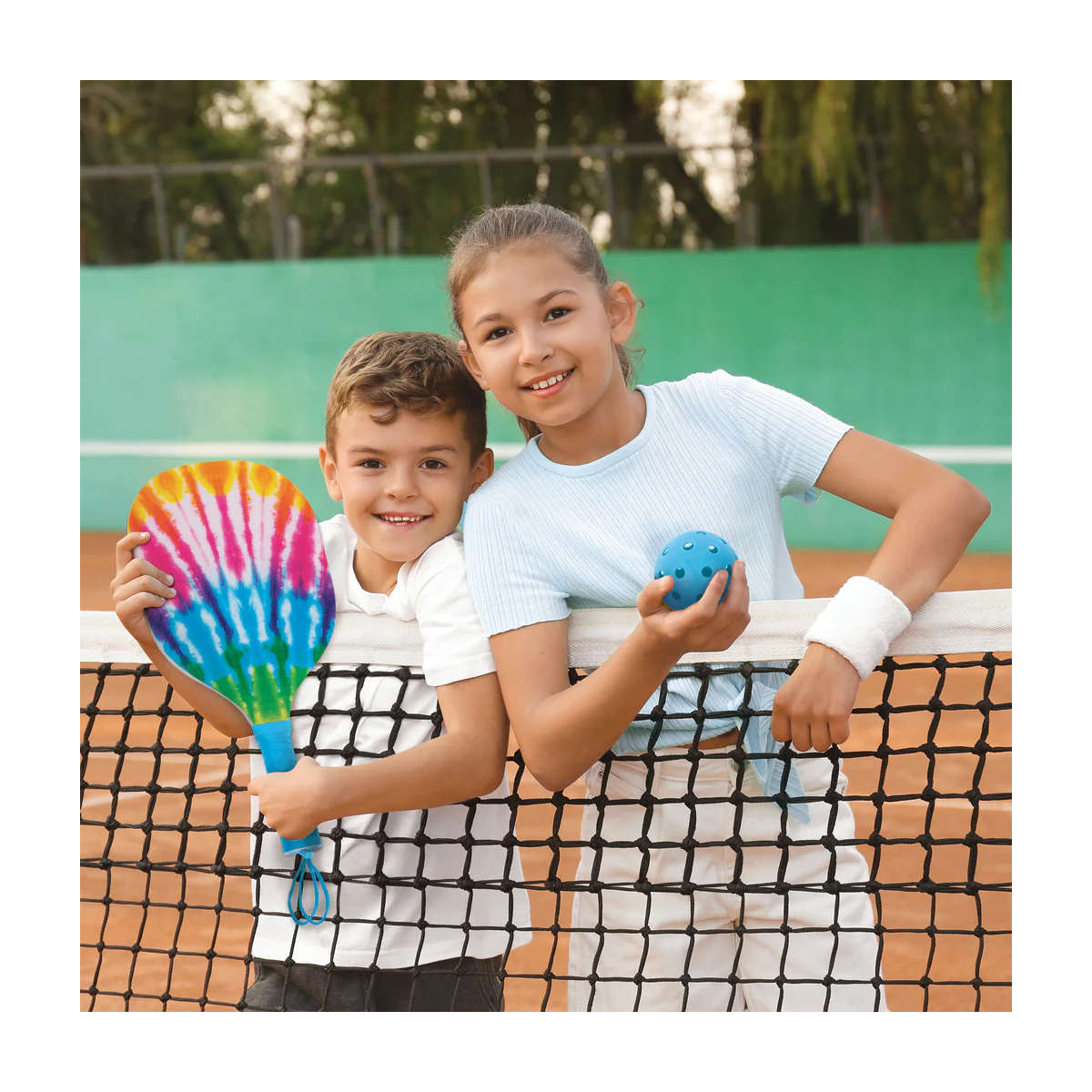 Three Cheers For Girls Tie Dye 2 Person Pickleball Set