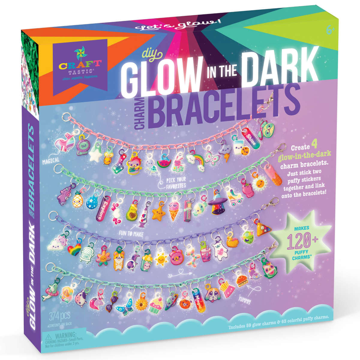 Craft-tastic Glow in the Dark Charm Bracelets by Ann Williams