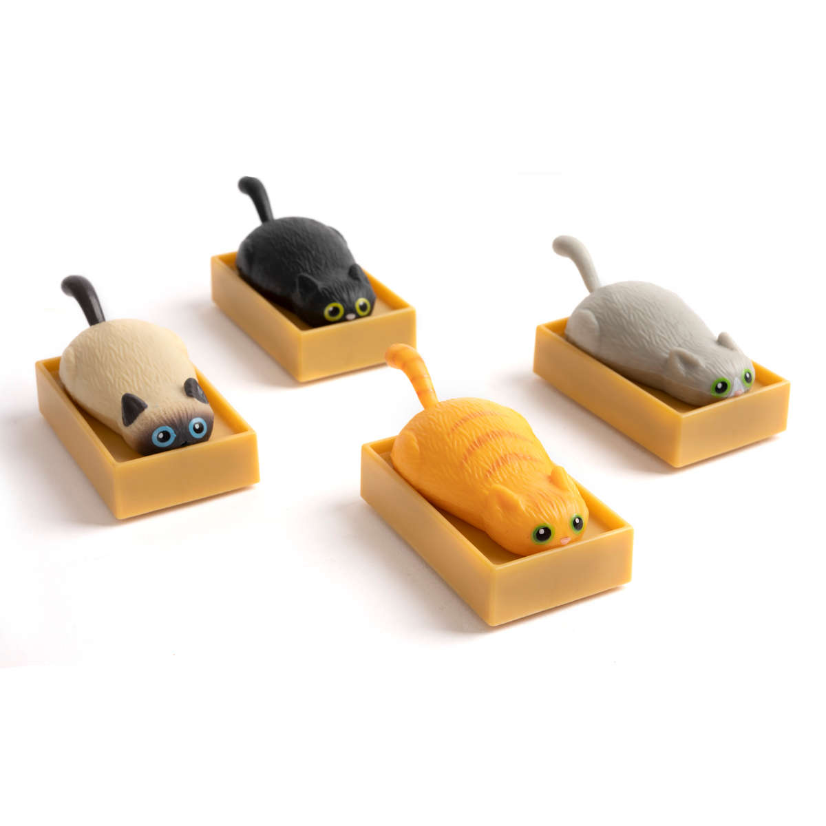 Archie McPhee Racing Cats in Boxes