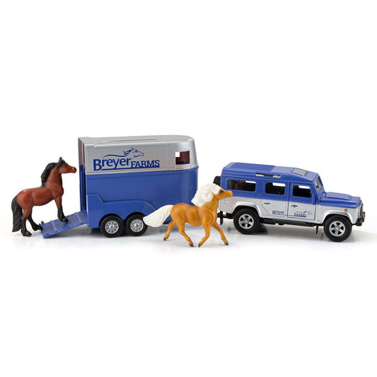 Breyer Land Rover and Tag-A-Long Horse Trailer