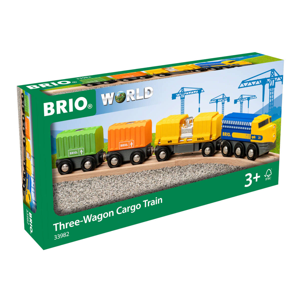 Brio Three Wagon Cargo Train 