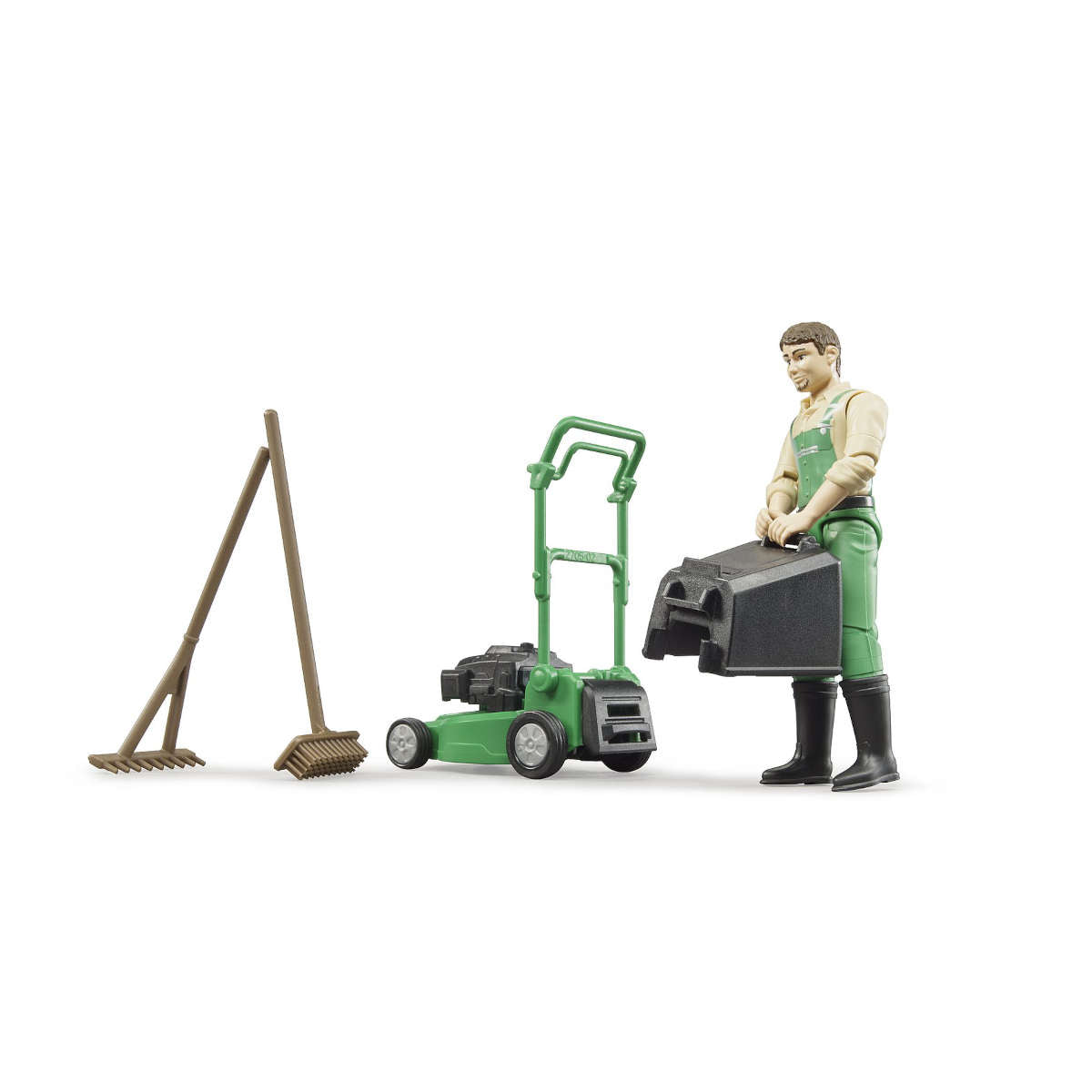 Bruder BWorld Gardener with Lawnmower and Equipment